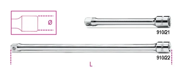 Prolunga  3/8 beta 910/21 - dettaglio 1