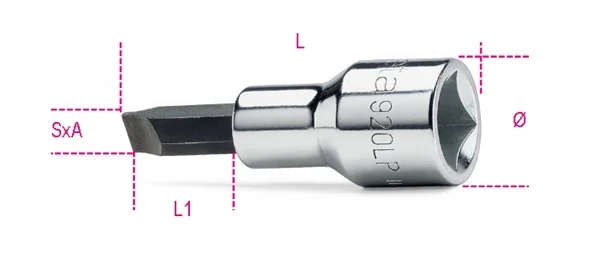 Chiave bussola a giravite taglio  1/2 beta 920lp - dettaglio 1