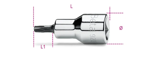 Chiave bussola torx lunga 1/2 beta 920tx/l - dettaglio 1