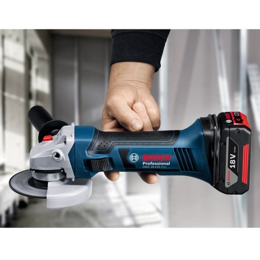 Bosch gws 18-125 v-li smerigliatrice angolare 5,0 ah 060193a30l - dettaglio 2