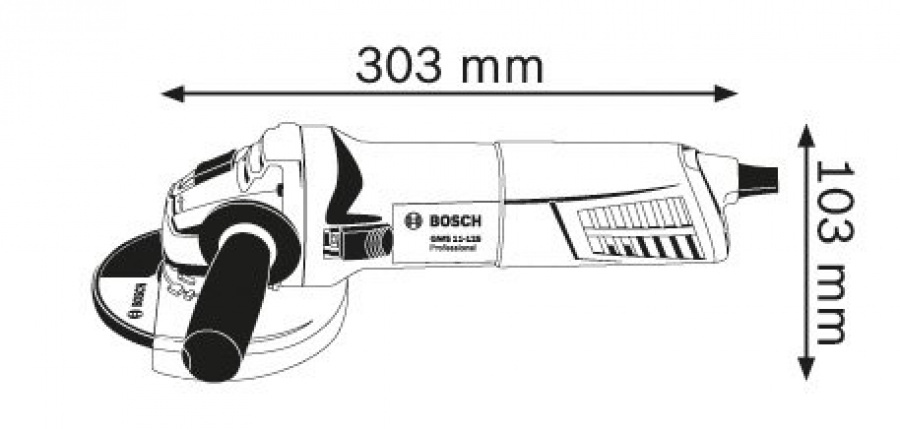Bosch GWS 11-125 smerigliatrice angolare - 060179D002
