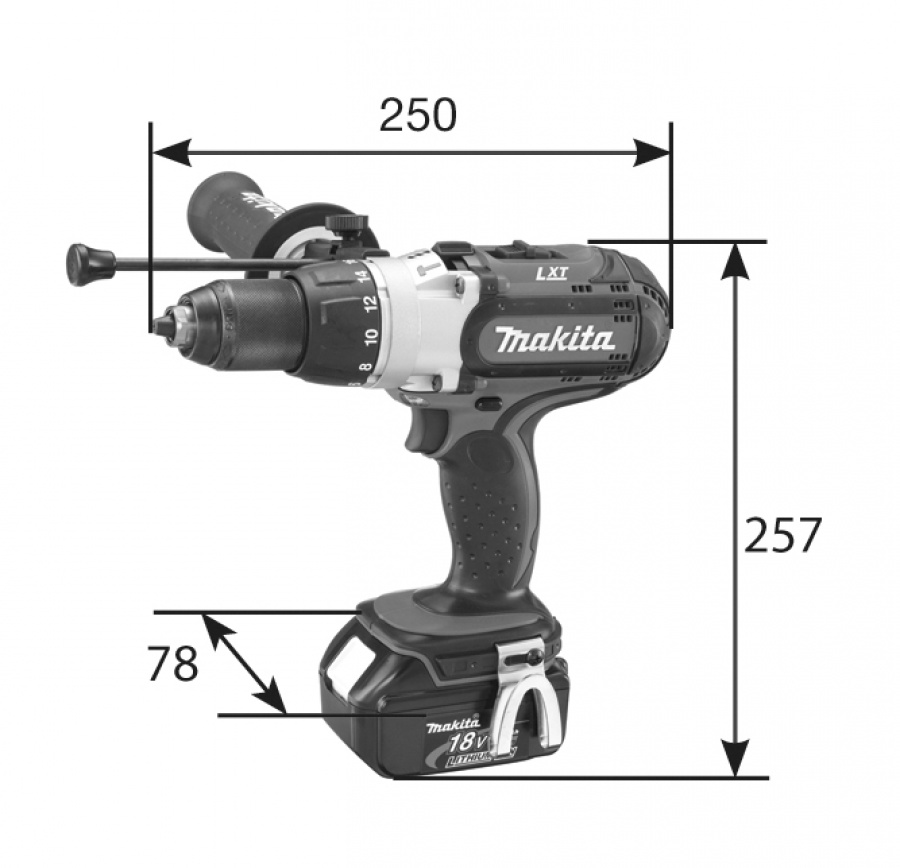 Trapano avvitatore Makita BHP451RFE