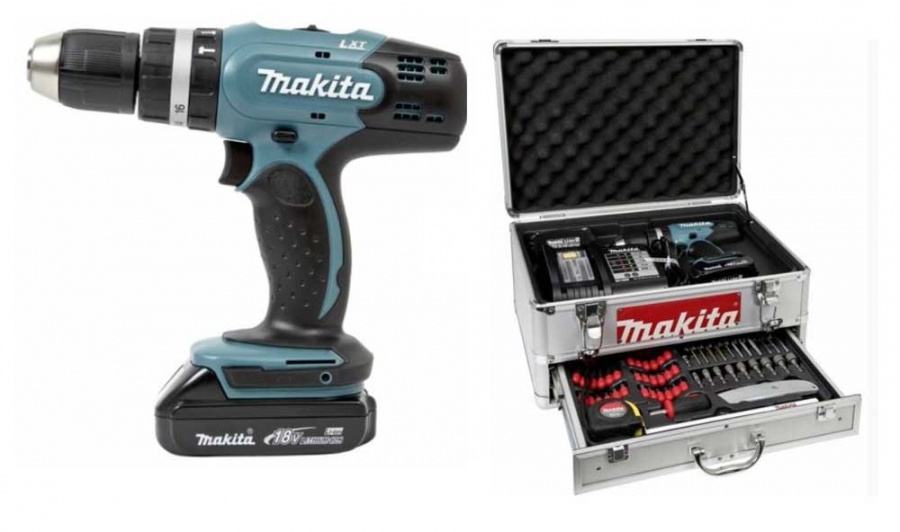 Trapano avvitatore con percussione Makita DHP453RYEX ( Ex BHP453RHEX) 18V 1,5Ah