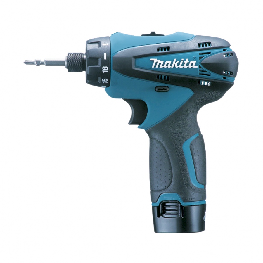 Trapano avvitatore con frizione Makita DF030DWE  10,8V 1,3Ah.