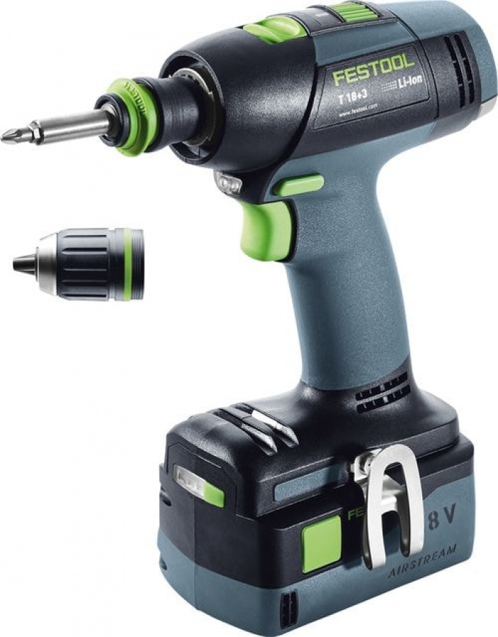 Festool T 18 3 Li 5,2-Plus Trapano avvitatore a batteria | Ferramenta ...