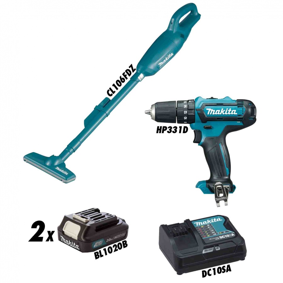 Makita CLX214SAX2 Set elettroutensili 10,8v - clx214sax2