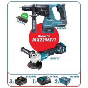 Makita DLX2256TJ1 Set elettroutensili 18v - DLX2256TJ1