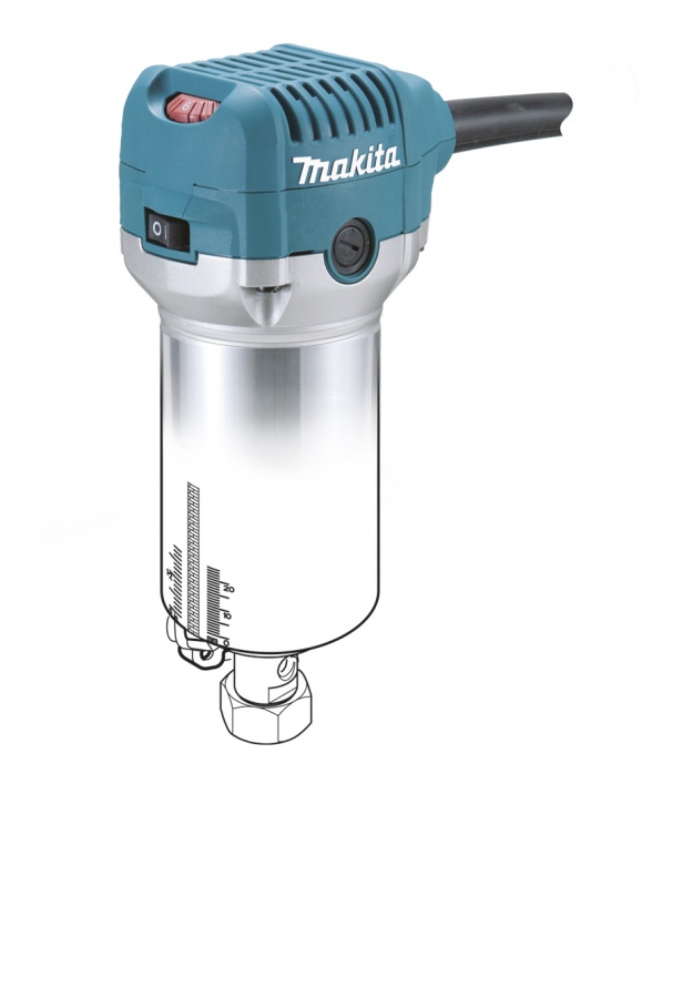Rifilatore con 4 Basi per tagli Inclinati, Offset, ad Affondamento , per Rifilare710w Makita RT0700CX3 710w