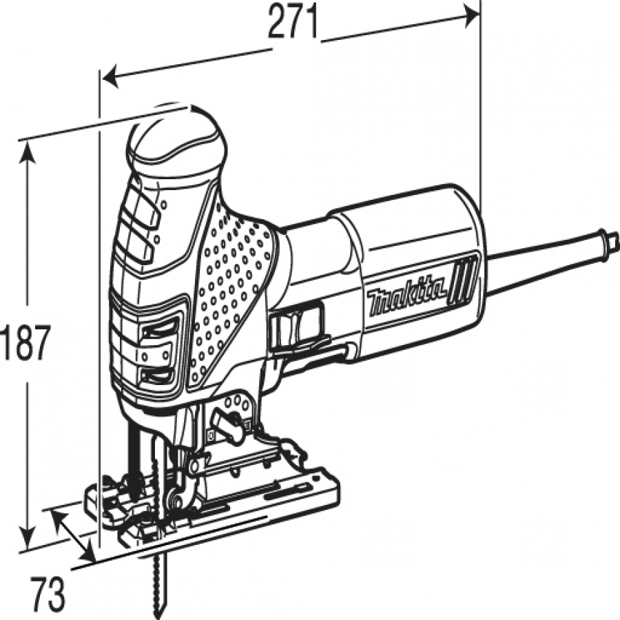 Disegno Seghetto Alternativo 720w Makita 4351CT