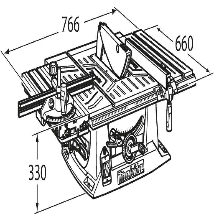 Disegno Sega da banco Makita MLT100