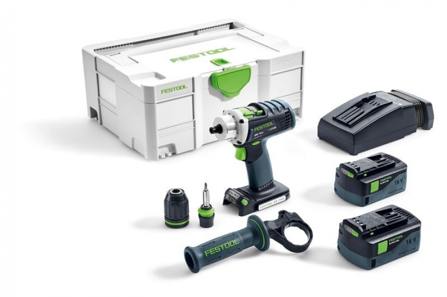 Festool drc 18/4 li 5,2-plus trapano avvitatore a batteria 574696 - dettaglio 1
