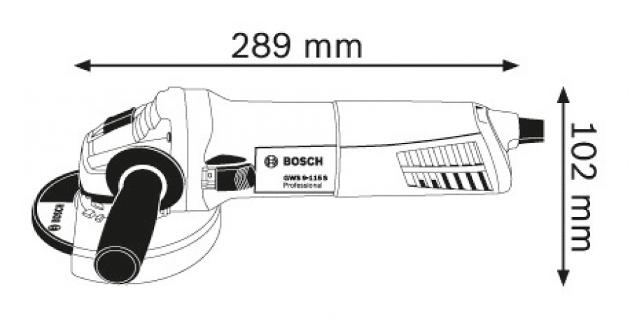 Bosch gws 9-115 s smerigliatrice angolare 0601396103 - dettaglio 2