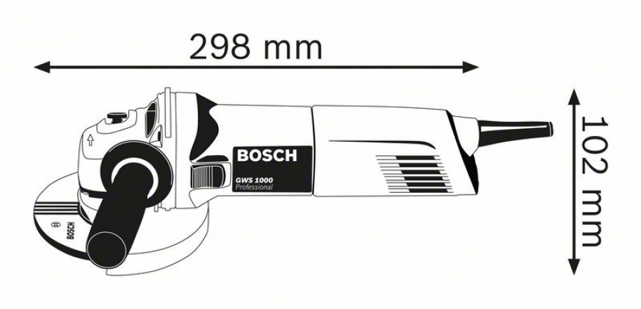 Bosch gws 1000 smerigliatrice angolare 0601828901 - dettaglio 3