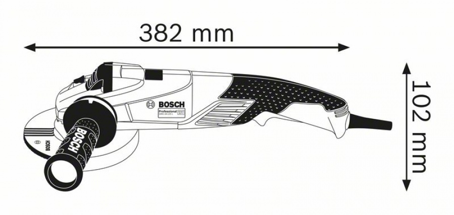 Bosch gws 18-125 l smerigliatrice angolare compatta 06017a3000 - dettaglio 2