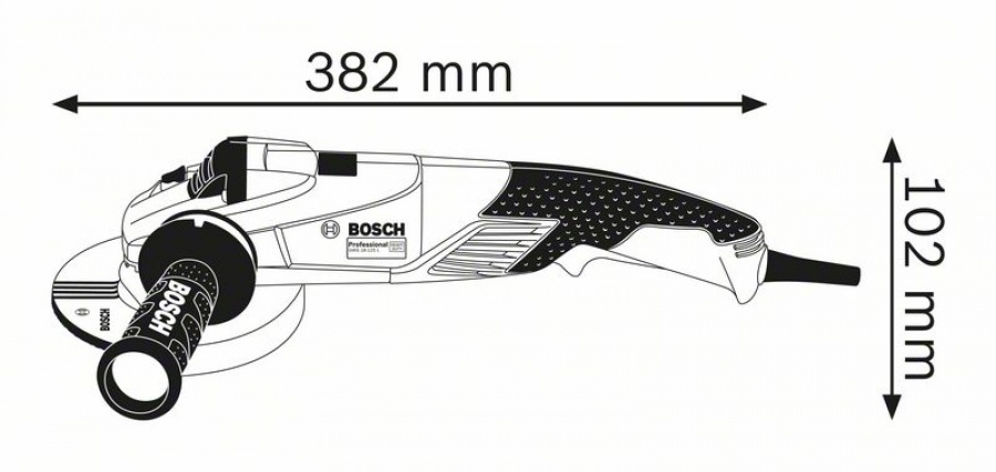Bosch gws 18-125 sl smerigliatrice angolare compatta 06017a3200 - dettaglio 2