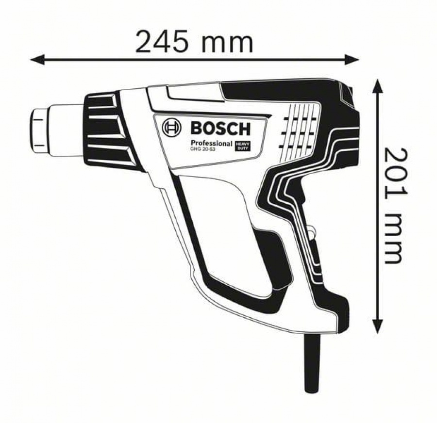 Bosch GHG 20-63 Set Termosoffiatore  - dettaglio 2