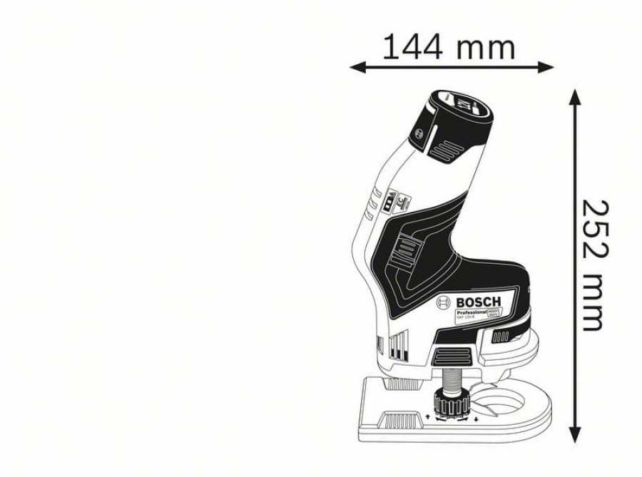 Rifilatore a batteria bosch gkf 12v-8 06016b0000 - dettaglio 2