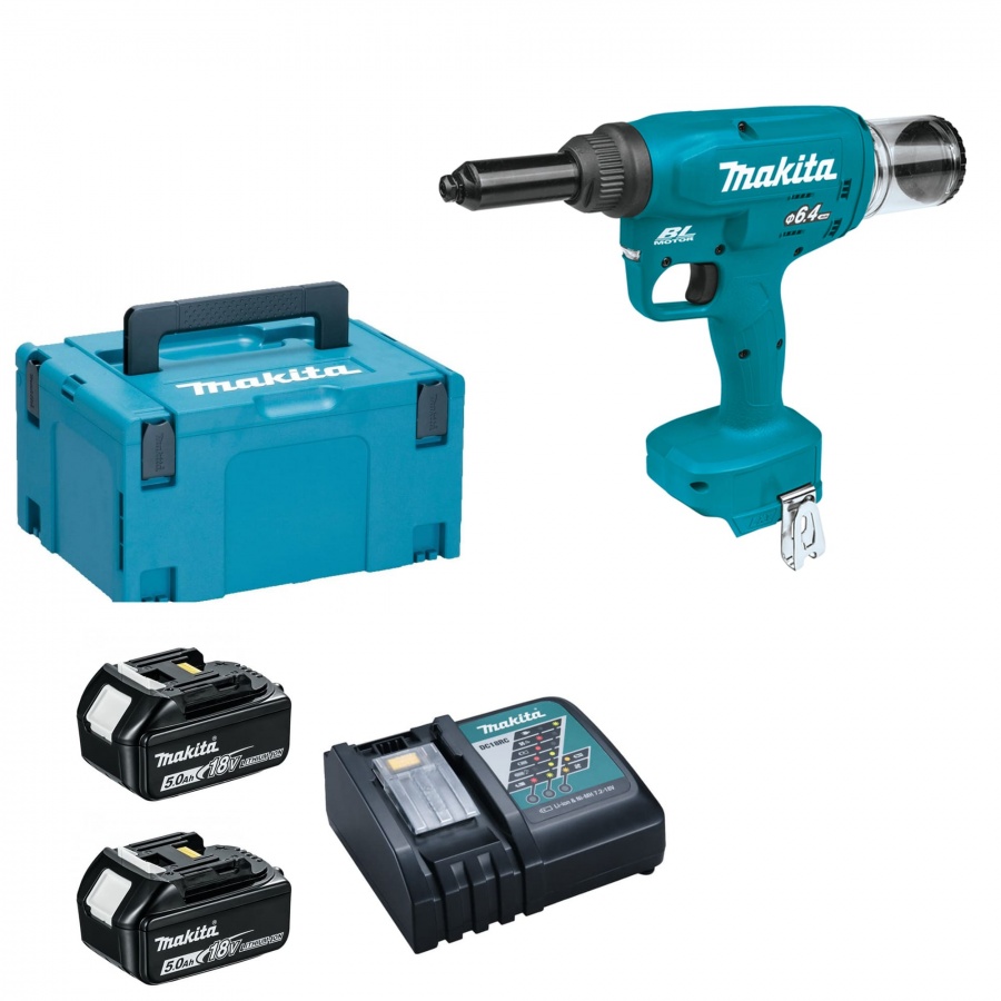 Makita DRV250RTJ Rivettatrice a batteria 18V