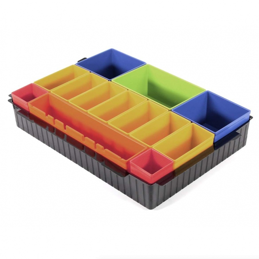 PORTA MINUTERIE CON INSERTI COLORATI P-83652 | Syrio