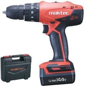 Trapano Avvitatore a batteria Li-ion c/percussione Maktec Makita by MT080E 14,4V 1,1Ah