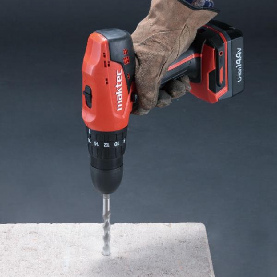 Utilizzo Trapano Avvitatore a batteria Li-ion c/percussione Maktec Makita by MT080E 14,4V 1,1Ah