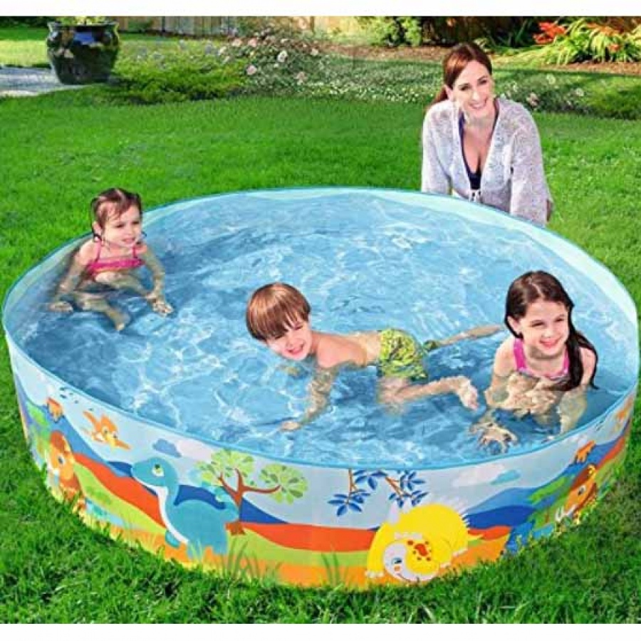 Bestway piscina rigida tonda con dinosauri 55022 - dettaglio 2