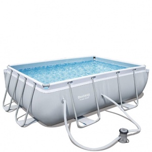 Bestway set piscina power steel rettangolare con filtro 56629 - dettaglio 1