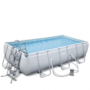 Bestway set piscina power steel rettangolare con filtro 56441 - dettaglio 1
