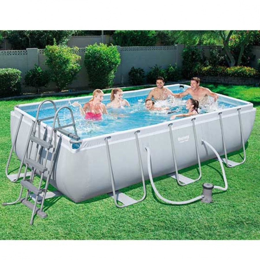 Bestway set piscina power steel rettangolare con filtro 56441 - dettaglio 3