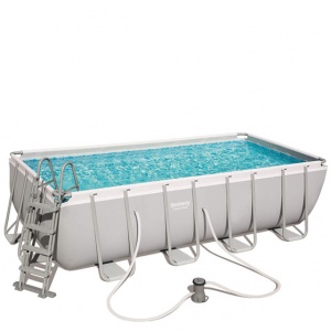 Bestway set piscina power steel rettangolare con filtro 56670 - dettaglio 1