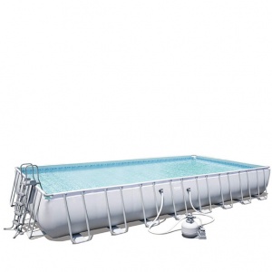 Bestway set piscina power steel rettangolare con filtro 56623 - dettaglio 1