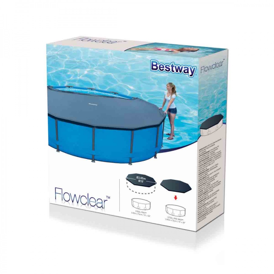 Bestway copertura flowclear per piscina con struttura metallica 305 cm 58036 - dettaglio 2