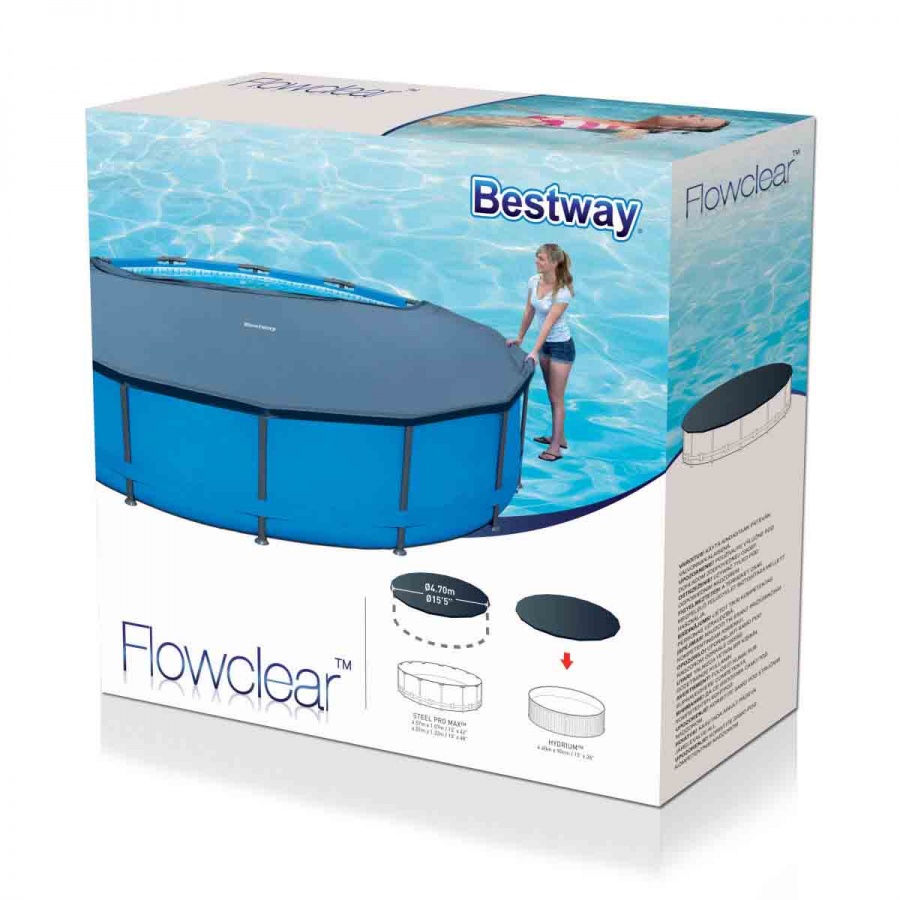 Bestway copertura flowclear per piscina con struttura metallica 457 cm 58038 - dettaglio 3