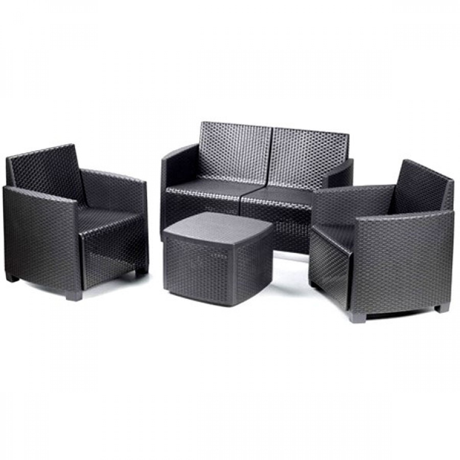 Progarden etna set salottino effetto rattan 01441an - dettaglio 1