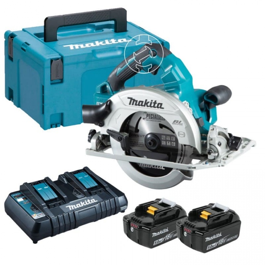 Makita DHS782PT2J Sega circolare Brushless a batteria 36v