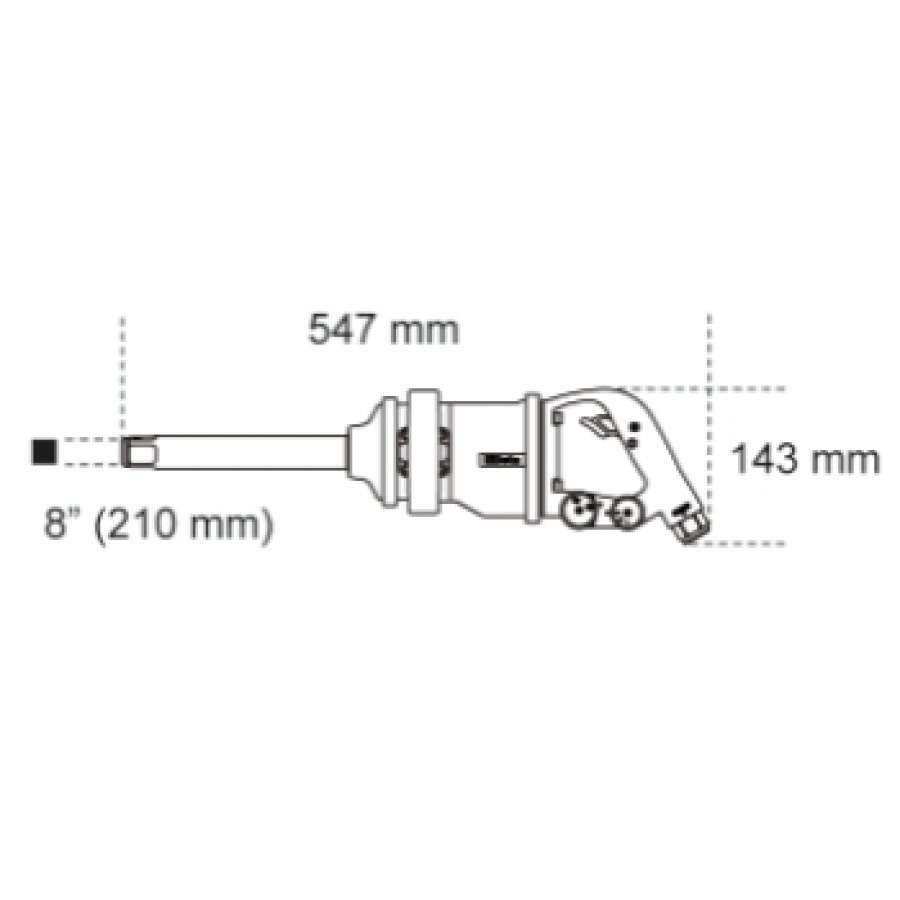 Avvitatore pneumatico reversibile 1" beta 1930lh 019300030 - dettaglio 2