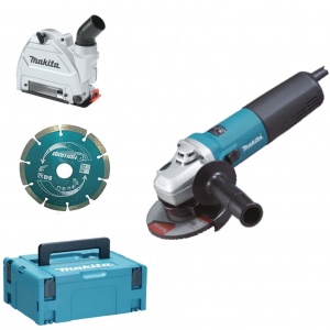 Makita 9565CRJX2 Smerigliatrice angolare 125 mm con cuffia aspirazione - 9565CRJX2