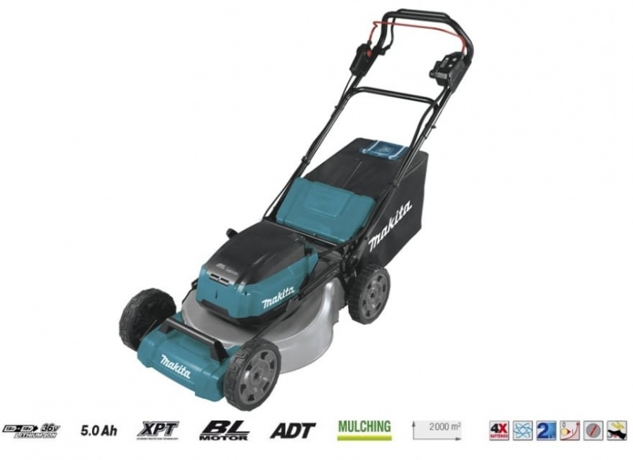 Rasaerba 18vx2 mulching semovente senza batterie makita dlm532pt4 - dettaglio 2