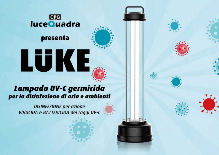 CFG Luke Lampada UV-C germicida per la disinfezione di aria e ambiente - EL088