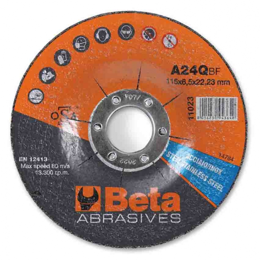 Beta 11023 disco abrasivo da sbavo per acciaio e inox 110230100 - dettaglio 1