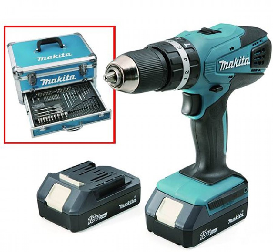 Trapano Avvitatore con percussione Makita HP457DWEX