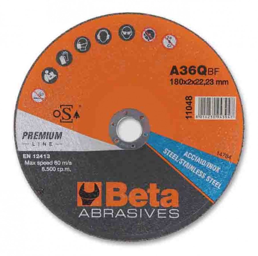 Beta 11048 disco abrasivo da taglio per acciaio e inox 110480019 - dettaglio 1