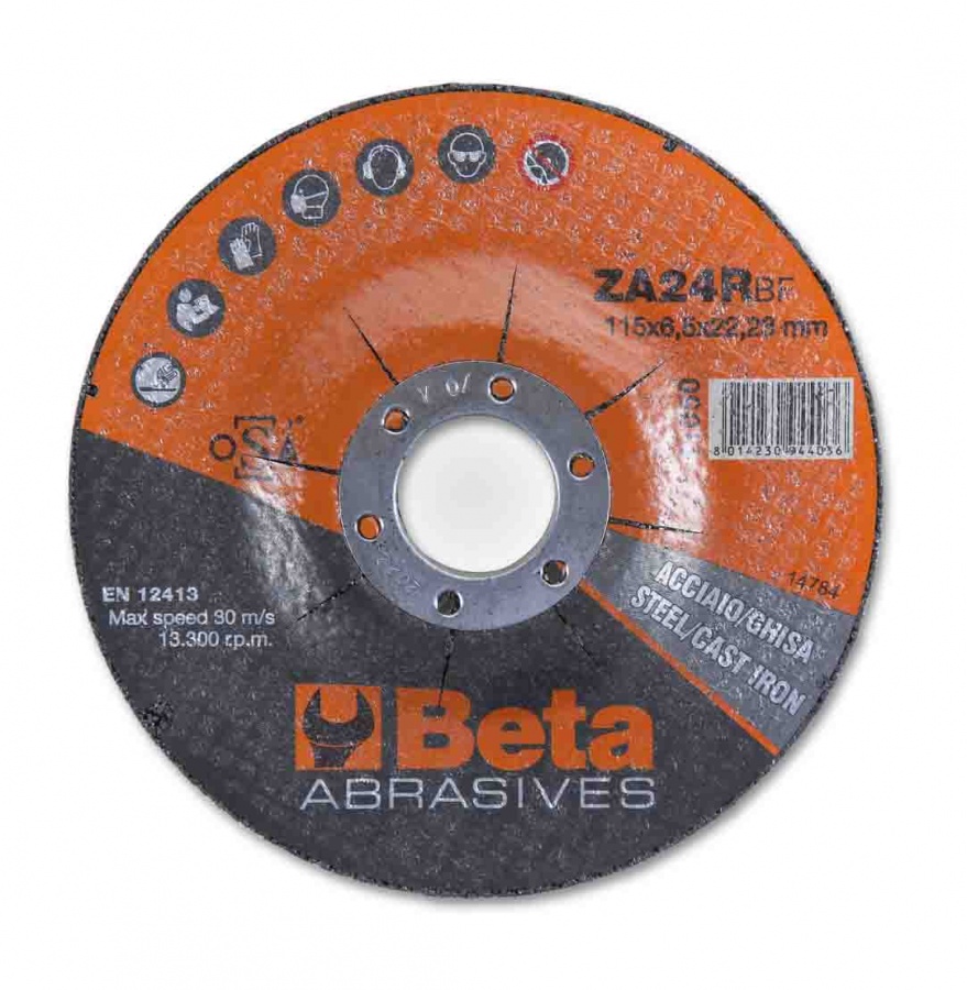 Beta 11050 disco abrasivo da sbavo per acciaio e ghisa 110500115 - dettaglio 1