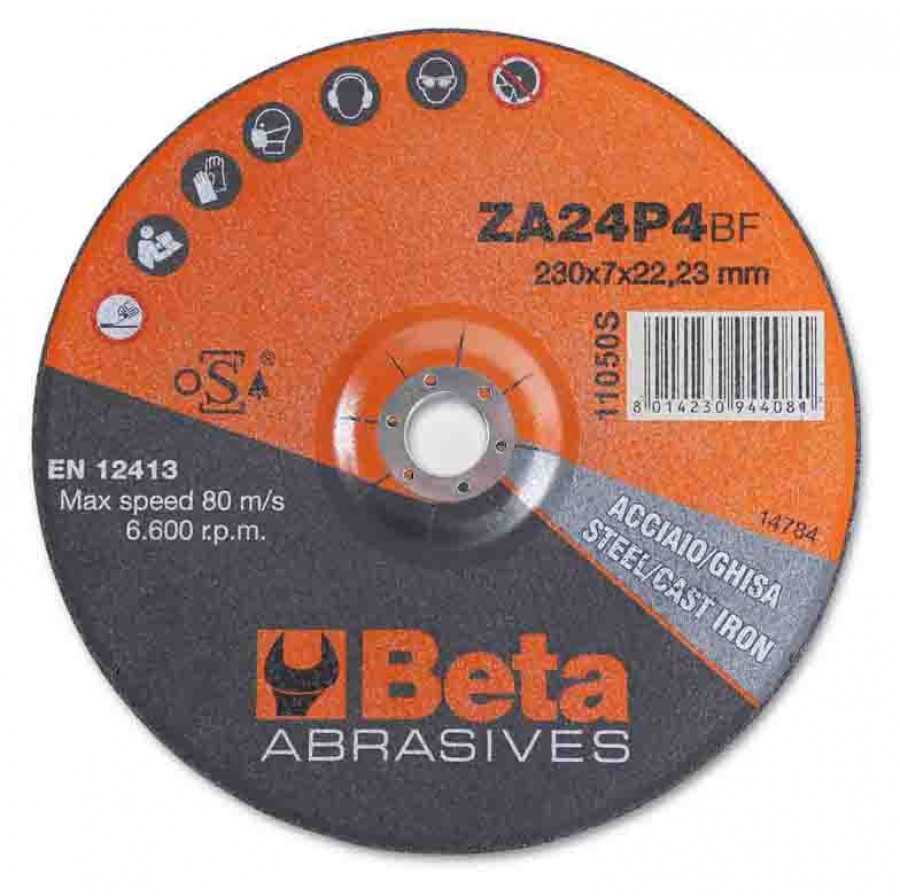 Beta 11050S Disco abrasivo da sbavo per acciaio e ghisa - dettaglio 1