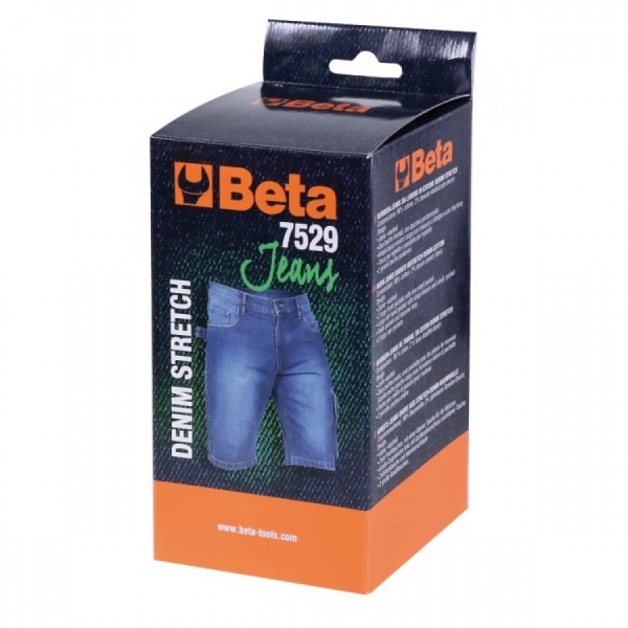 Bermuda jeans da lavoro elasticizzati beta 075290046 7529 - dettaglio 2