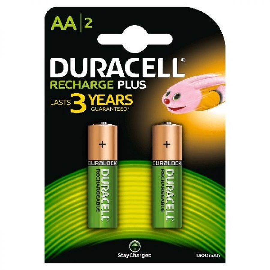 Duracell AA Batterie ricaricabili Stay Charged Plus Pz 2 - AA