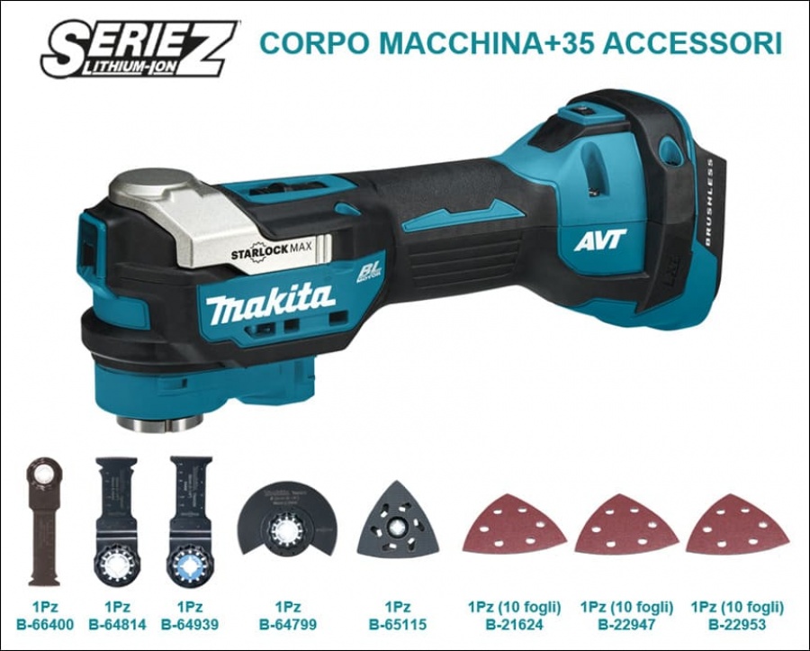 Makita TM30DZJX1 Utensile Multifunzione 12V Senza Batterie | Perinelli - Foto 3