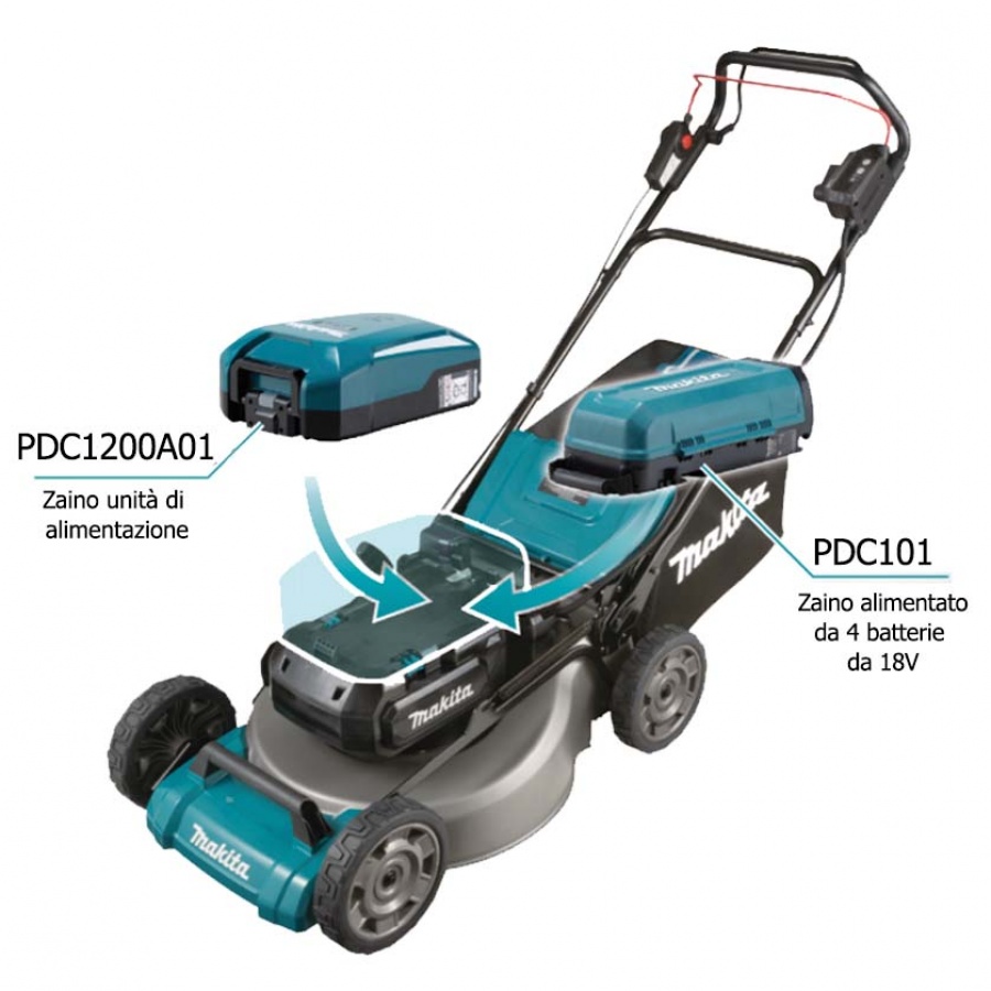 Makita LM001CZ Rasaerba semovente mulching Brushless 40v senza batterie - LM001CZ