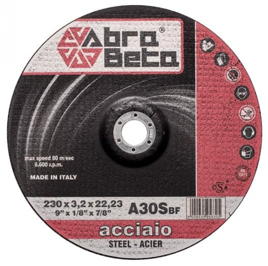 Abra beta cd-a30s confezione dischi da taglio centro depresso per acciaio 000050076 - dettaglio 1