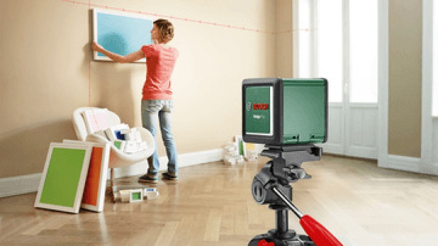 Bosch hobby quigo plus livella laser multifunzione per squadri 2 linee rosse 0603663600 603663600 - dettaglio 2